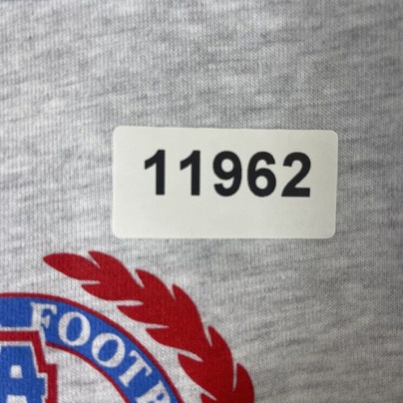 Homage Sweater Mens Large Gray Oilers Football NFL Sweatshirt Pullover Adult NWT - Picture 10 of 10